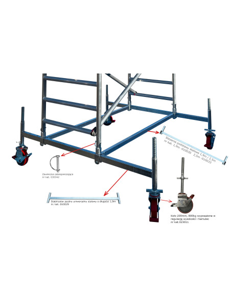 Rusztowanie aluminiowe jezdne AKSO COMFORT S 250