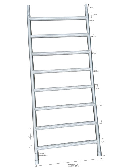 Rusztowanie aluminiowe jezdne AKSO PRO S 190